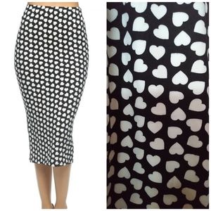 🥰 Unique Extra Soft Polyester/Spandex Heart Skirt ~ Like for FREE SHIPPING
